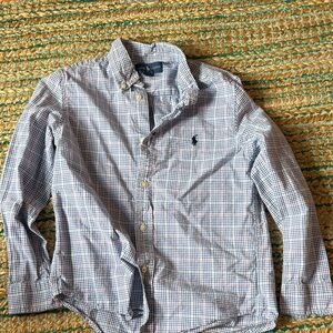Boy’s Ralph Lauren Blue Checkered Shirt